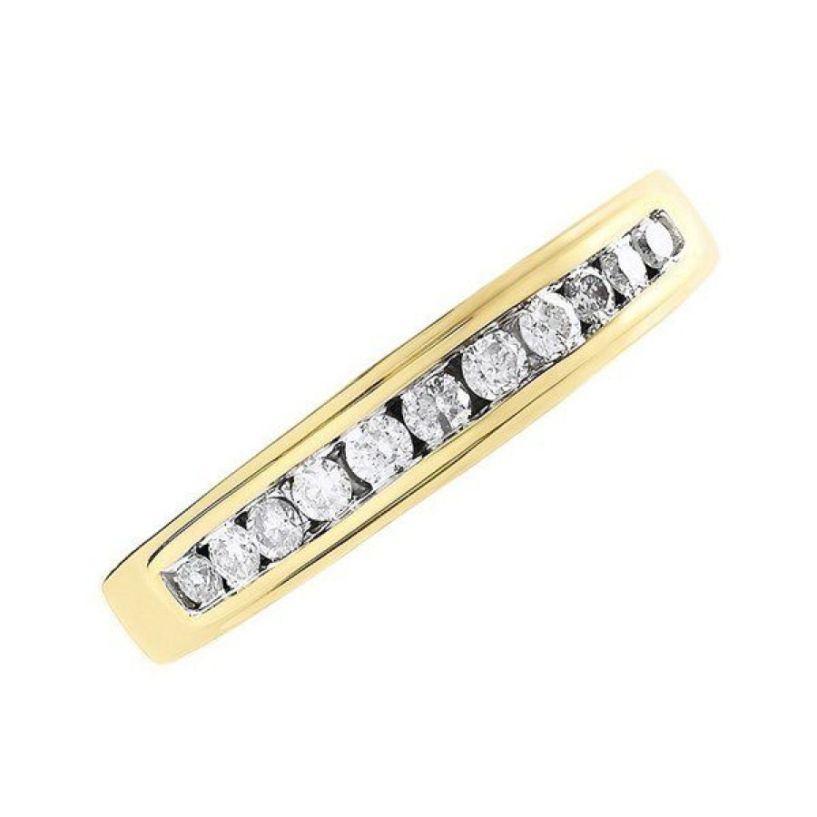 Best * 9Ct Gold Diamond Half Eternity Ring 1/4Ct Exclusive D8071 Closeout Sale