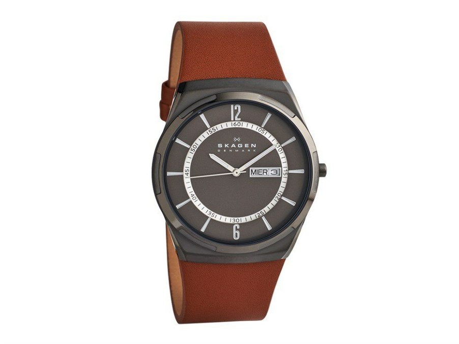 Wholesale * Skagen Skw6786 Melbye Brown Leather Strap Watch W06247 Large Choice