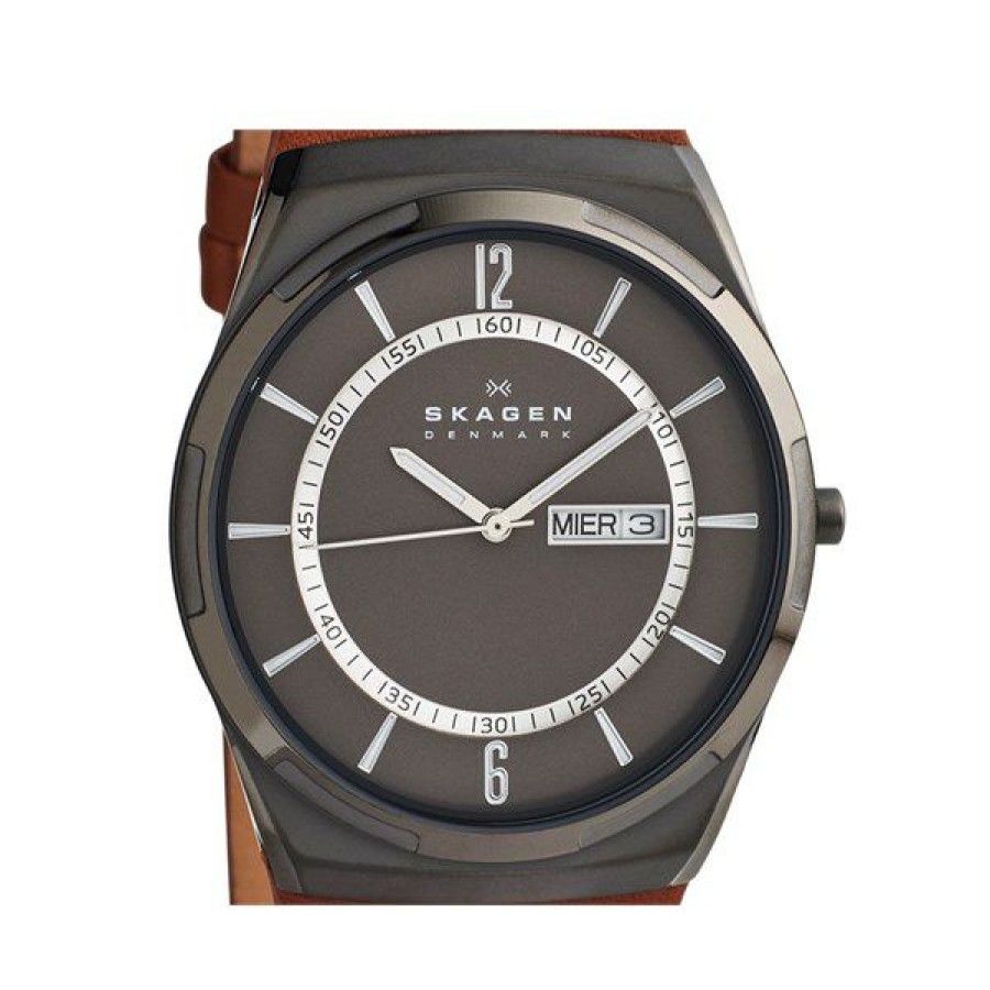 Wholesale * Skagen Skw6786 Melbye Brown Leather Strap Watch W06247 Large Choice