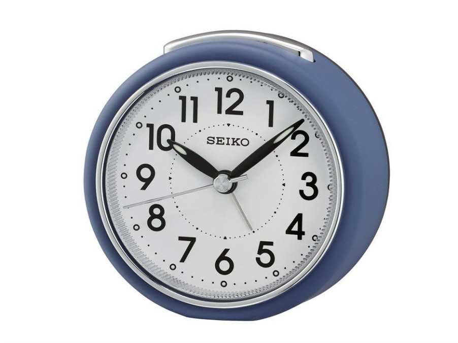 Hot * Seiko Round Blue Alarm Clock C0535 Reliable Quality