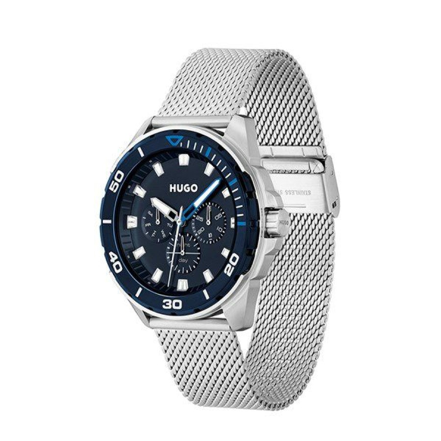 Online * Hugo 1530287 Fresh Stainless Steel Mesh Bracelet Watch W45358 Best Price