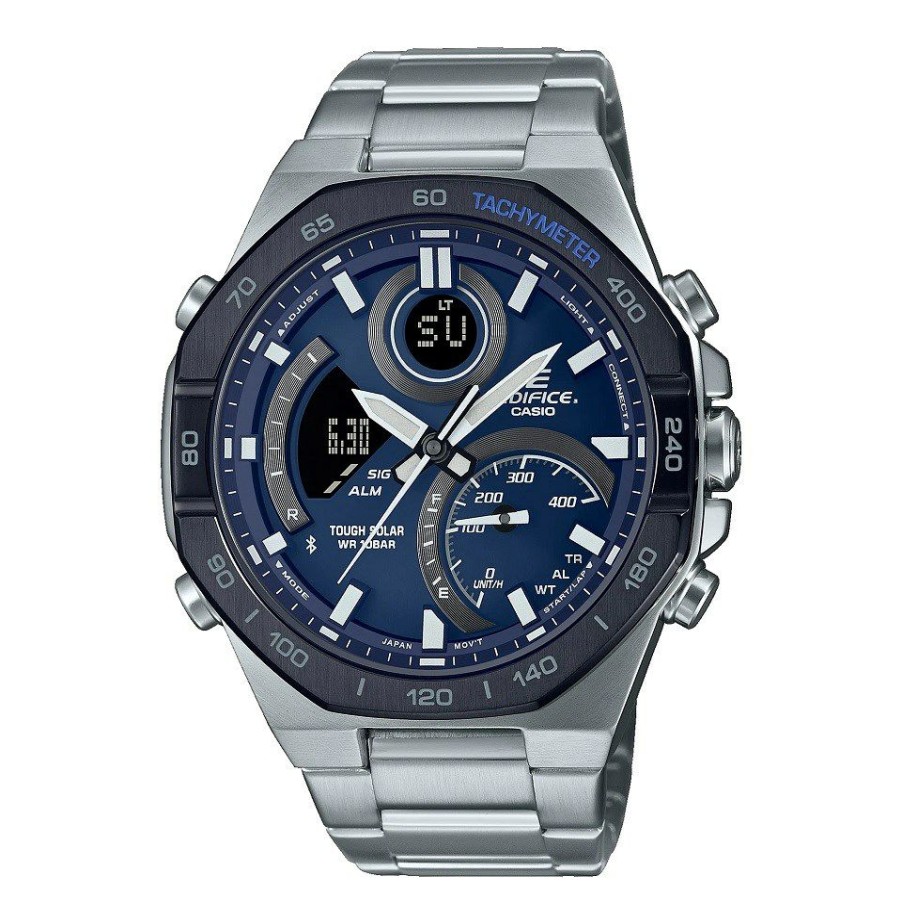 Best * Casio Edifice Ecb-950Db-2Aer Stainless Steel Solar Bluetooth Watch W17341 Wholesale