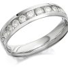 Hot * 9Ct White Gold Diamond Half Eternity Ring 1/2Ct D71100 100% Guarantee