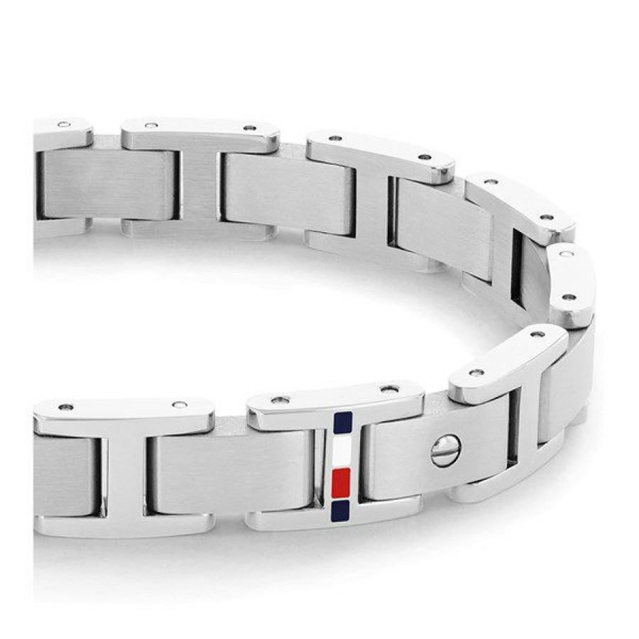 Clearance * Tommy Hilfiger 2790393 Stainless Steel Screw Bracelet A9614 Discount Online