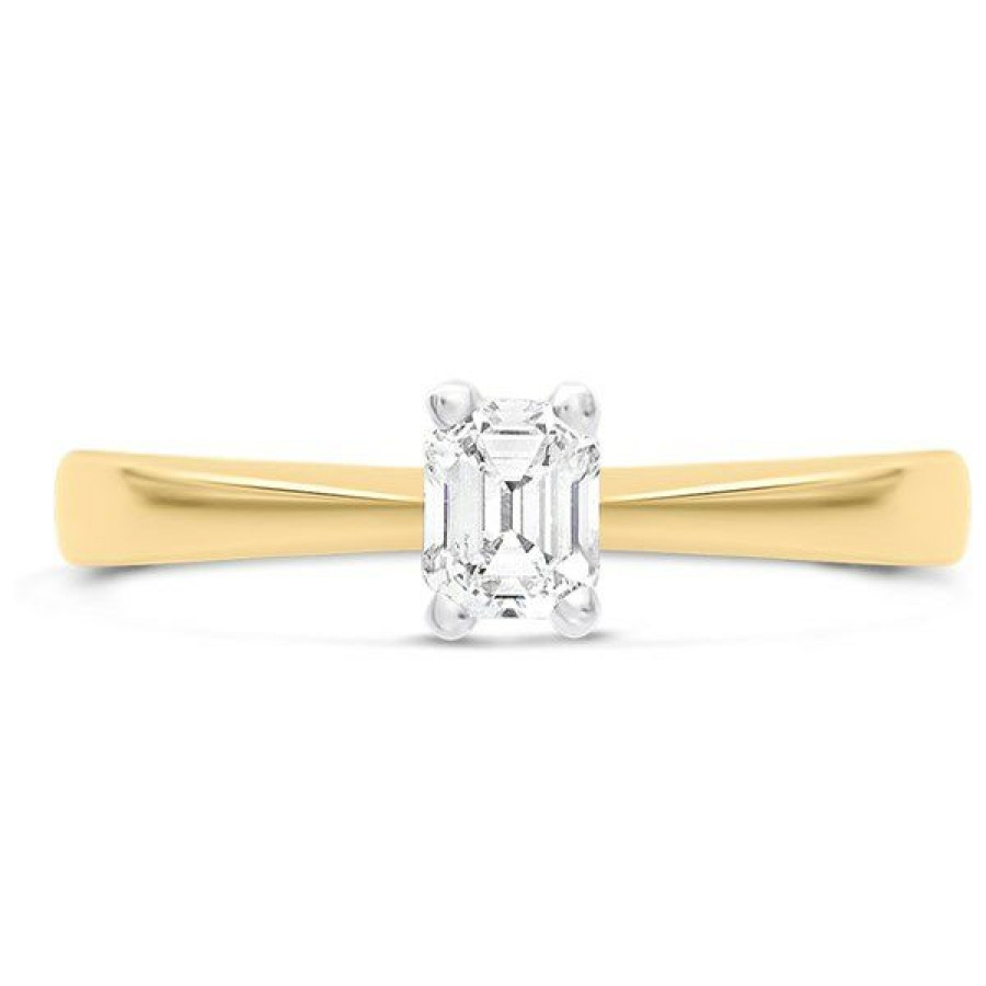 Clearance * 18Ct Gold Diamond Solitaire Engagement Ring 38Pts F/I1 H0349 Large Choice