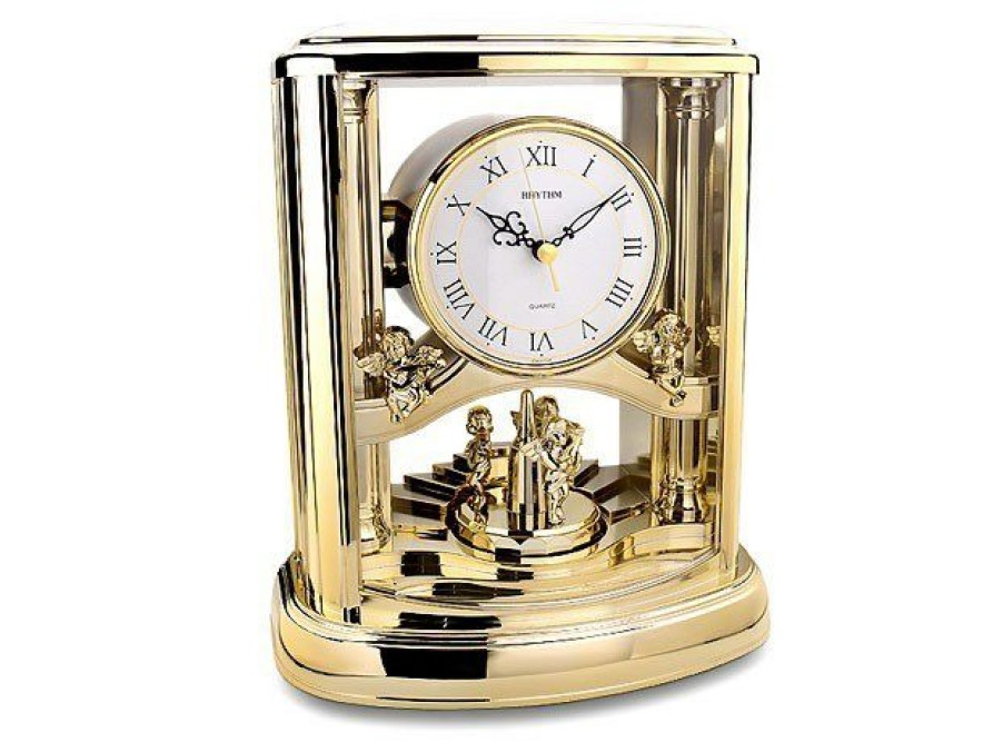 Online * Rhythm Gilt Musical Anniversary Clock C1870 Limited Edition